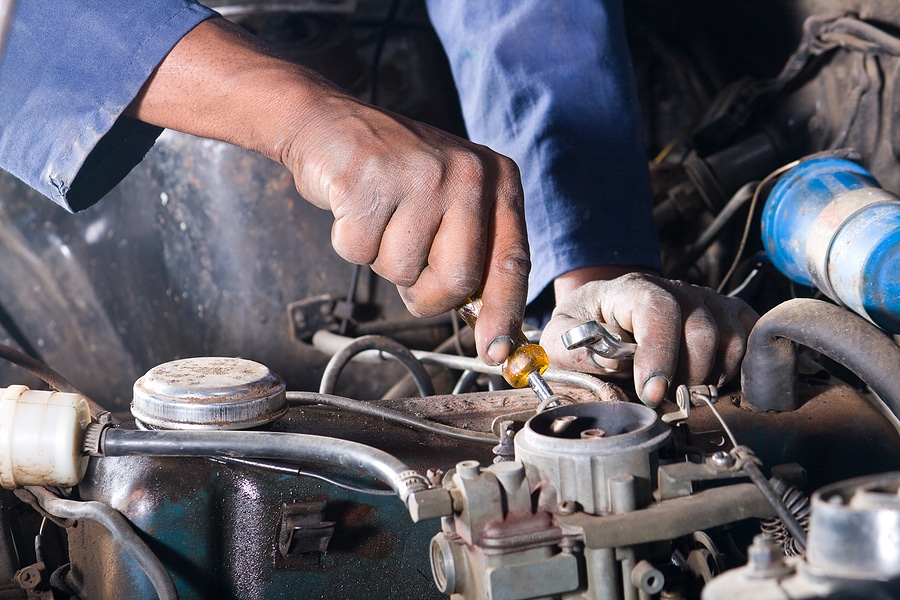Mechanics at auto repair shops work hard to keep your car safely on the road