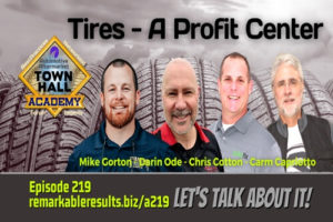 The Town Hall Academy podcast "Tires as a profit center" featuring AutoFix Auto Shop Coaching Chris Cotton