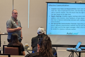 personalized communication, AutoFix Auto Shop Coaching. Auto shop coaching session with Chris Cotton presenting on effective communication.